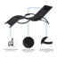 Chaise longue simple 63,98 po Frewsburg