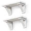 2 Piece Solid Wood Bracket Shelf