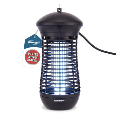 Flowtron Outdoor Bug Zapper, 4000V Electric Insect Killer, 1/2 Acre Coverage, Patio & Yard
