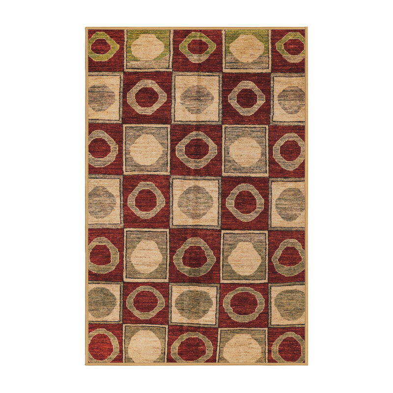 Abstract Indoor Rug, Rectangle 6' x 9'