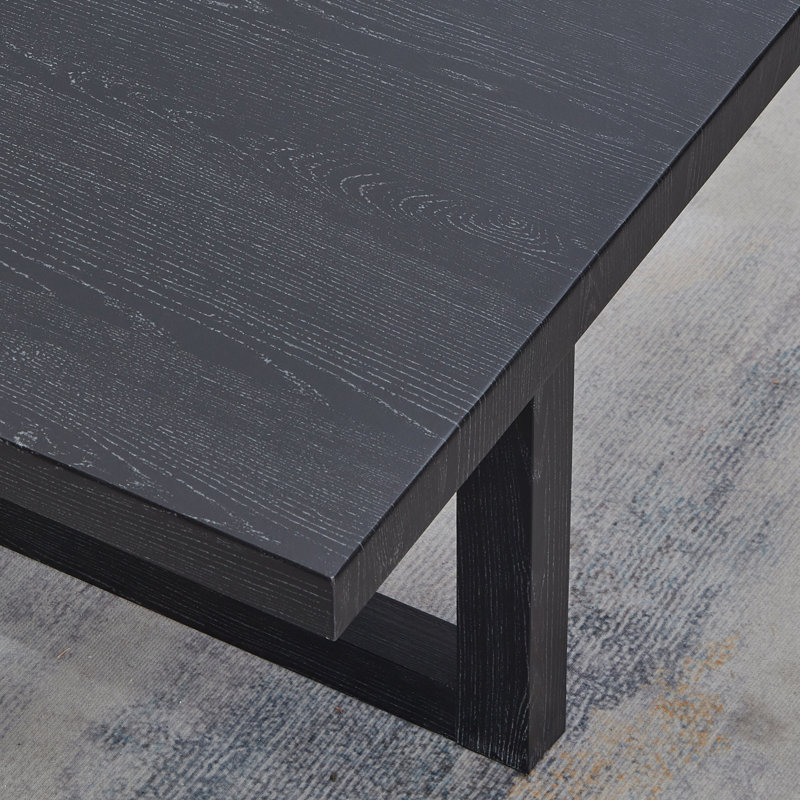 Valluri Contemporary End Table, Black, Black