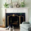 NATALIA Brass Fire Screen