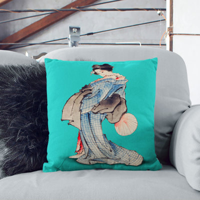 Geisha Square Throw Cushion