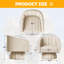 Fauteuil pivotant rembourré surdimensionné-529082457