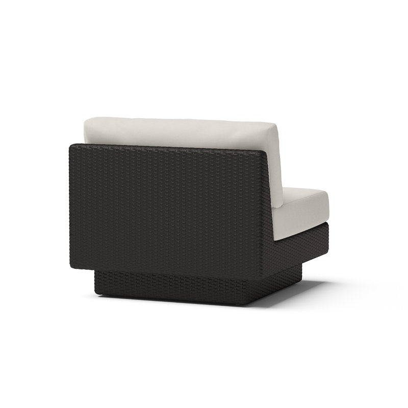 Winnie Outdoor Lounge Chair, Dove Gray Cushion/Espresso Frame