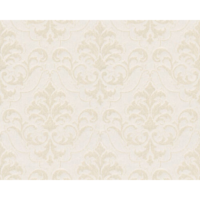 Blanc Damask Roll