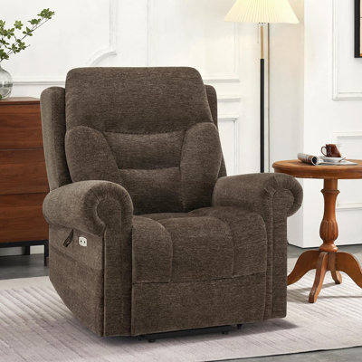 Gordian Dual Motor Power Recliner Lift Chair with Massage and Heat, Infinite Position, Fabric Upholstered