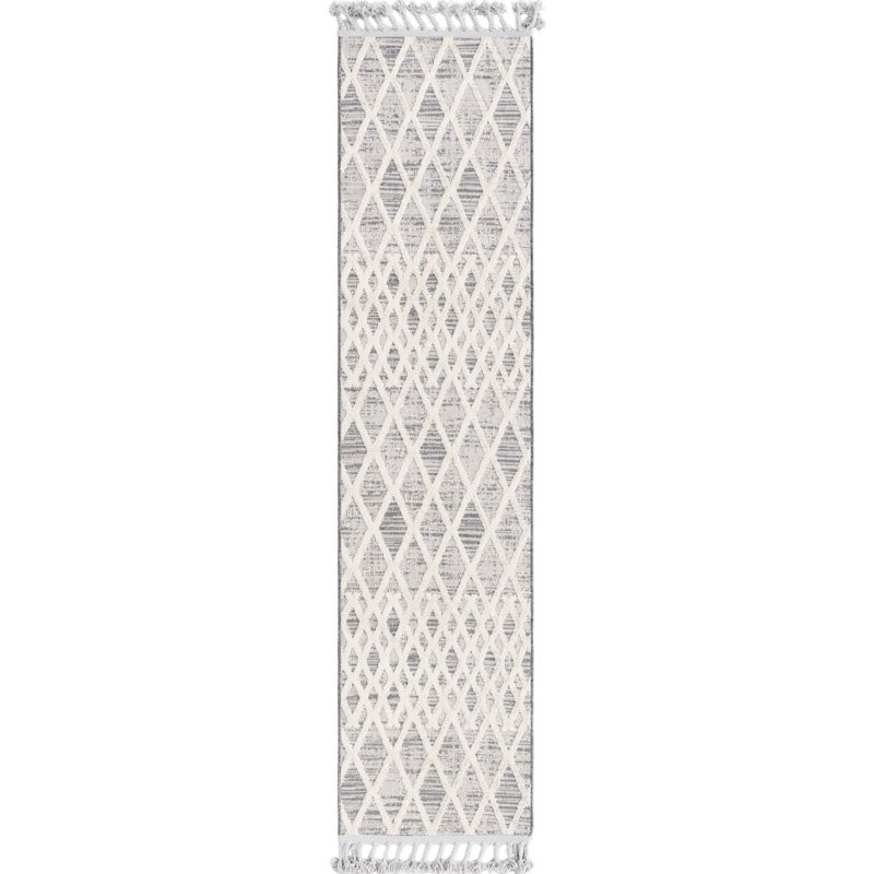 Groton gris / Gray Damion, Runner 2' x 8'