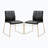Petrisevac 19 " H Faux Leather Upholstered Metal Side Chair-25232092