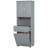 Tall Bathroom Storage Cabinet With Tilt-Out Laundry Hamper Basket And Upper Shelf| Gift Idea-1013062884