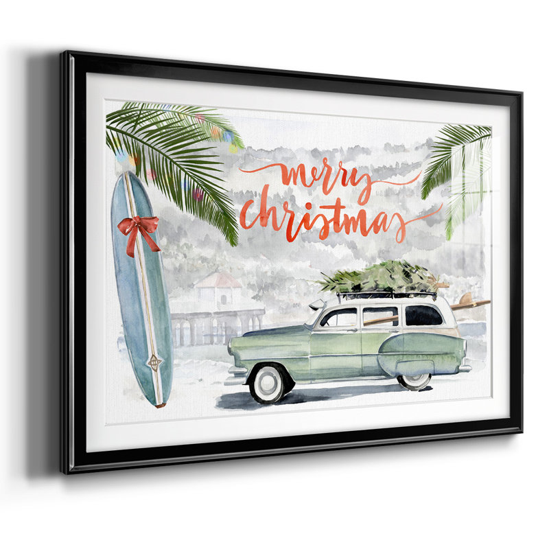 «So Cali Christmas Collection A», reproduction encadrée sur papier, Noir, H 30 po x l 44 po x P 1,5 po