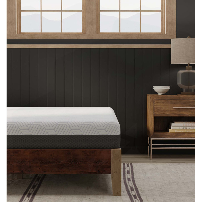 Matelas ferme avec housse à fermeture à glissière rafraîchissante, Lit simple