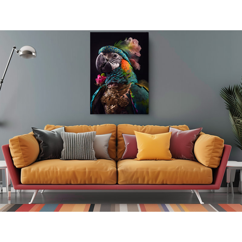 " Elite Parrot ", 36" H x 24" W x 1" D