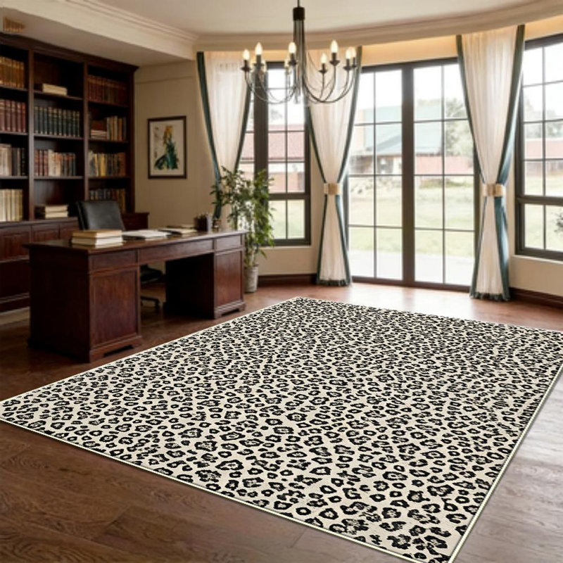 neutralleopardspotprintarearugsforLivingRoom,SoftandComfortable,Suitableforallseasons,easy-to-maintain,machinewashableIndoorfloormat,UnderTableFarmhousesuitablefordiningarea,bedroom,entryway,homeoffice,backyardpatio,kitchen,HomeDecor,OutdoorDecor.