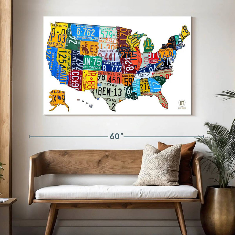 License Plate Map USA II