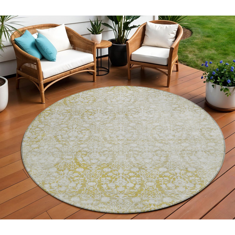 Tapis rond lavable 8 po