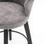 Tabouret de bar pivotant de 25 po de hauteur (2 personnes), gris foncé, bois massif, tissu chenille, pieds réglables pour la maison et la cuisine, hauteur réglable en gris 2, fabrication en bois, revêtement, salle à manger-45639161