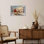 "Winter Scene", art mural - Paysage enneigé, décorations d'hiver sur toile pour le salon, "Seren Winter Atmosphere"