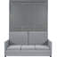 Full Size Gray Bed, Bed Combination, Space For Small Spaces, And Plywood