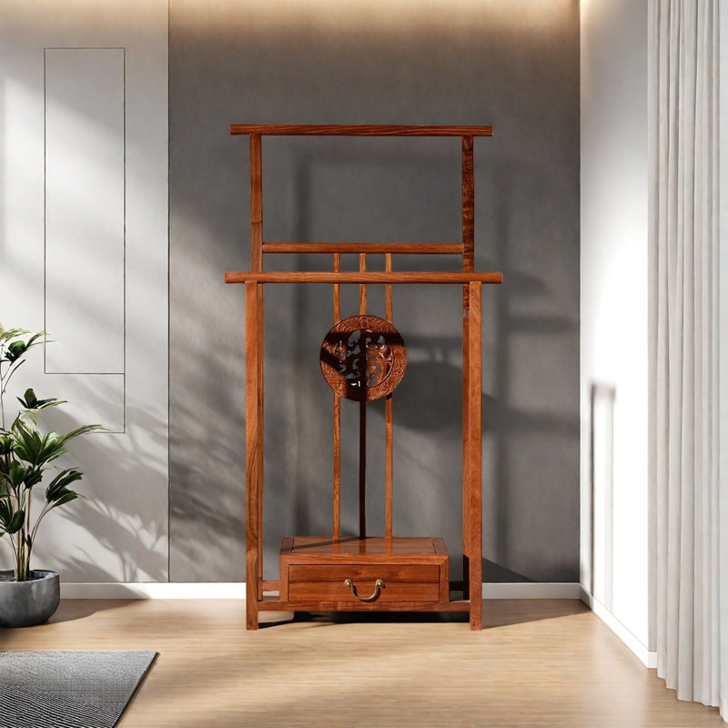 Premium Rosewood Wardrobe with Artistic Carvings