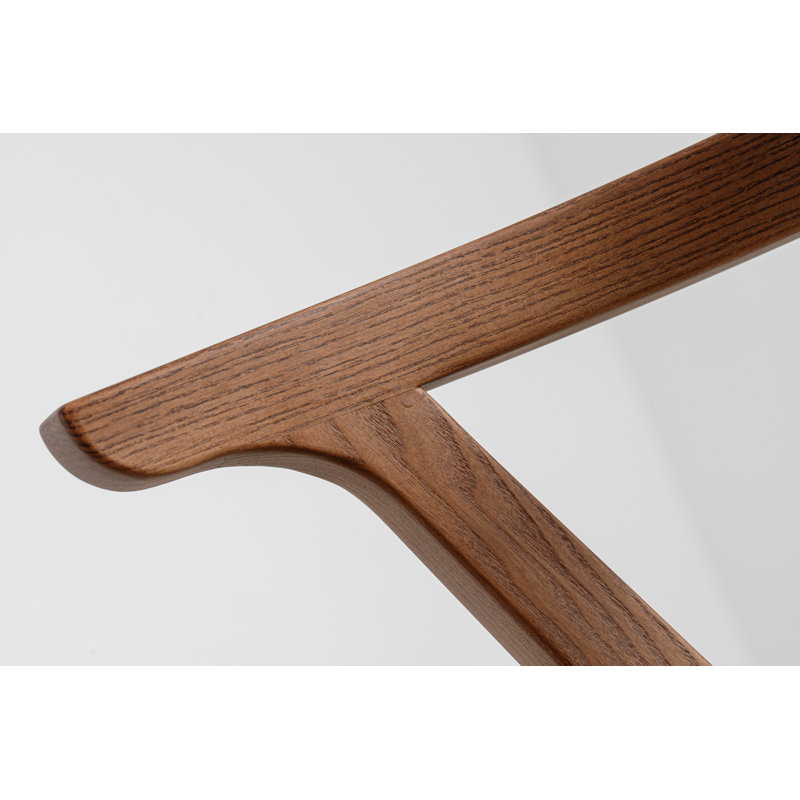 Ellis Dining Chair, Matte Brown, Beige