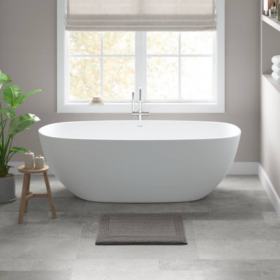 Splendor Charcoal 100% Cotton Tufted 3000 GSM Reversible 17x24'' Bath Rug