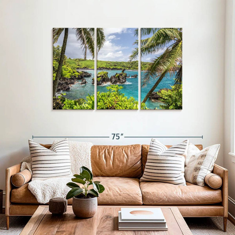 Plage Gillard Maui Island, H 36 po x l 57 po
