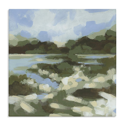 Fluid Landscape Impression Canvas Wall Art by June Erica Vess
