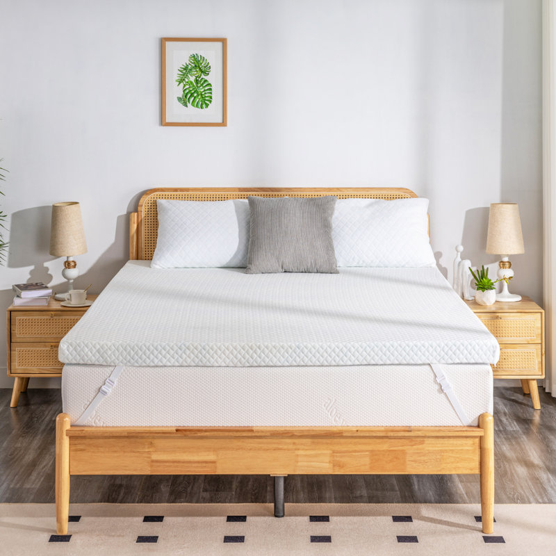 Burgettstown Memory Foam Mattress Topper, Twin XL, 4
