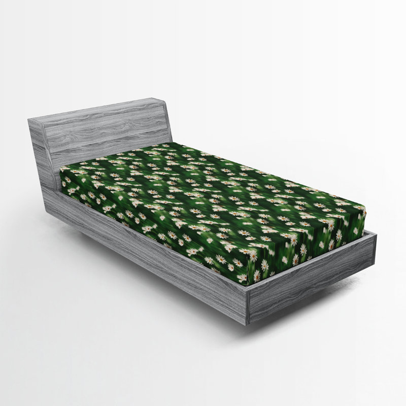 Drap-housse de camomille Ambesonne, Drap-housse de taille simple