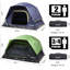 Tente de camping durable, imperméable et coupe-vent double couche pour 2 à 4 personnes, facile à installer pour diverses activités de plein air-116117500