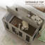 Meuble de rangement pour chien en bois pour chien 38,5 po x 23,6 po x H 28 po