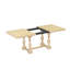  Ensemble de table de salle à manger extensible avec tréteaux 78 po avec rallonge, chaises rembourrées et banc Traditional-1078145756