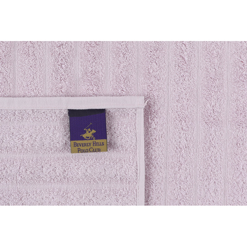 Ensemble de serviettes 4 pièces 100% coton, Mauve