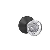 Hobson Non-Turning Glass Knob with Kinsler Trim