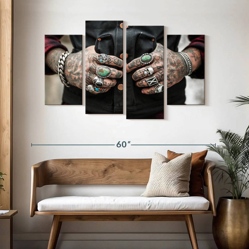 Tatouages Senne, H 32 po x l 52 po