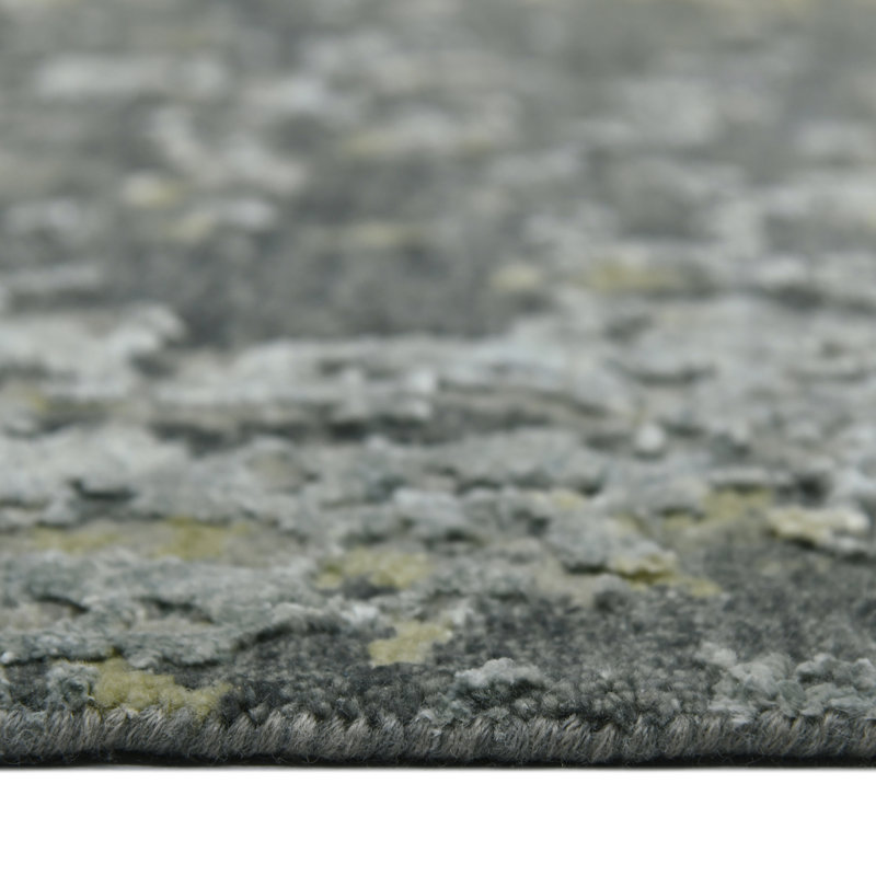 Mystique Abstract Area Rug in Gray, Rectangle 2' x 3'