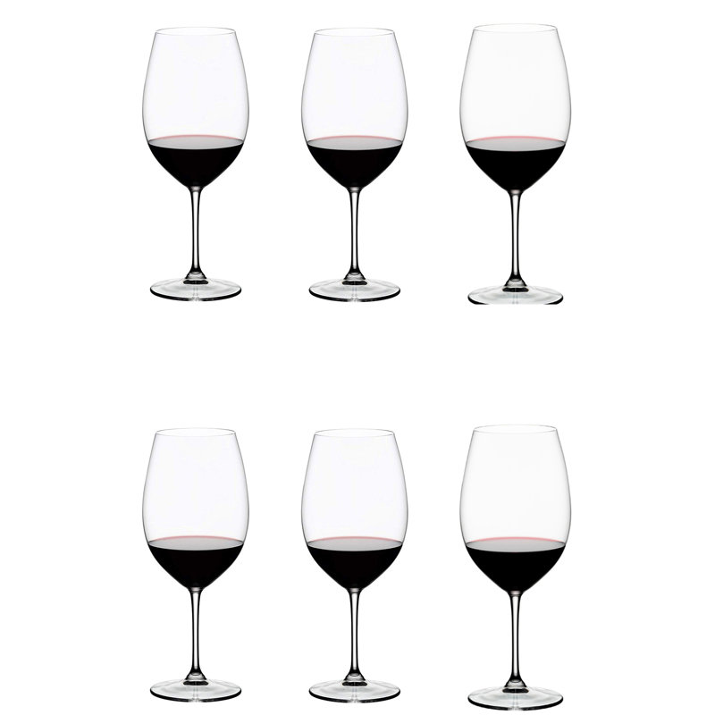 Vinum Series Bordeaux Grand Cru Crystal Red Wine Glass, 33.86 Ounce, 6