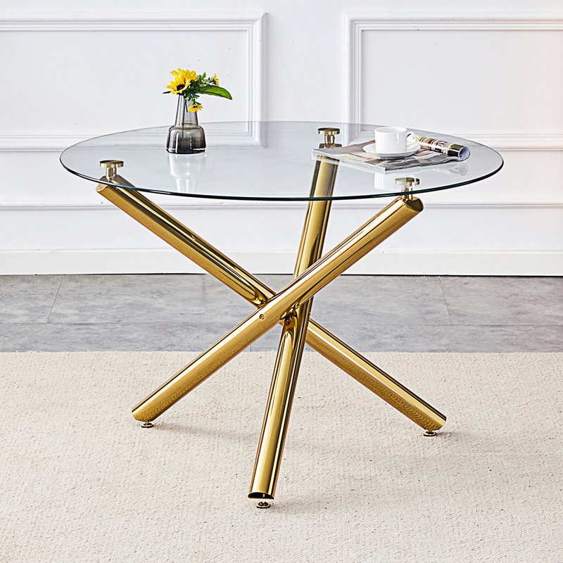 42-Inch Glass Round Table