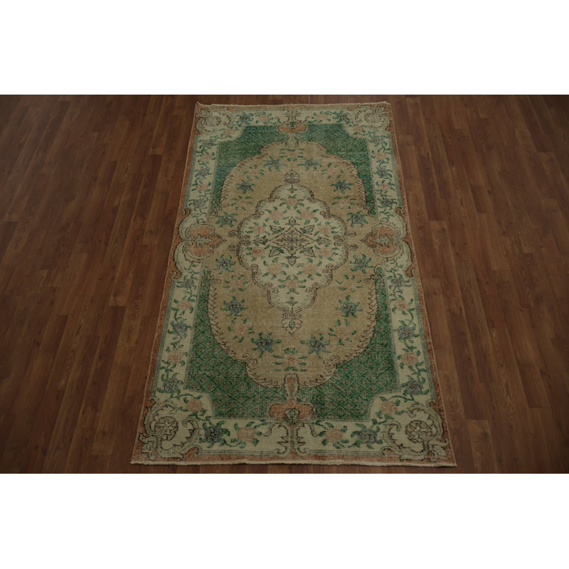 Tapis turc oriental classique délavé 4 x 7