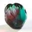 Dimpled Sphere-Ruby/Turquoise