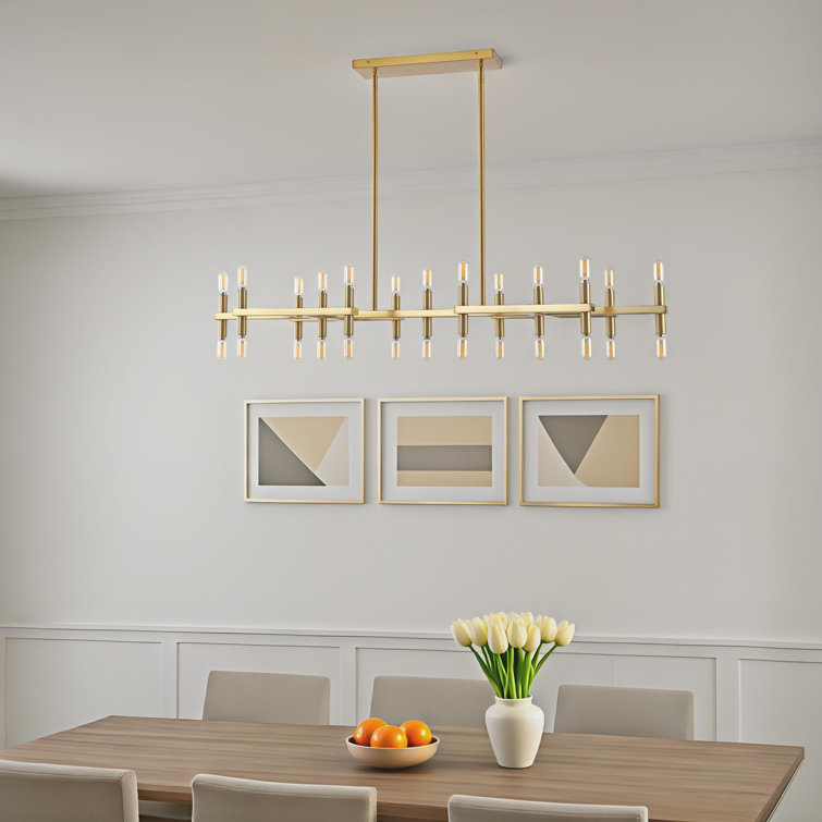 Mazelina 26 - Light Dimmable Modern Linear Chandelier
