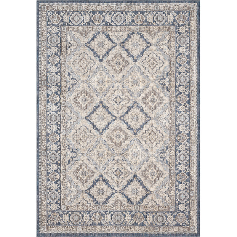 Tapis bleu 12 pi 6 po x 15 pi United Weavers Fanter