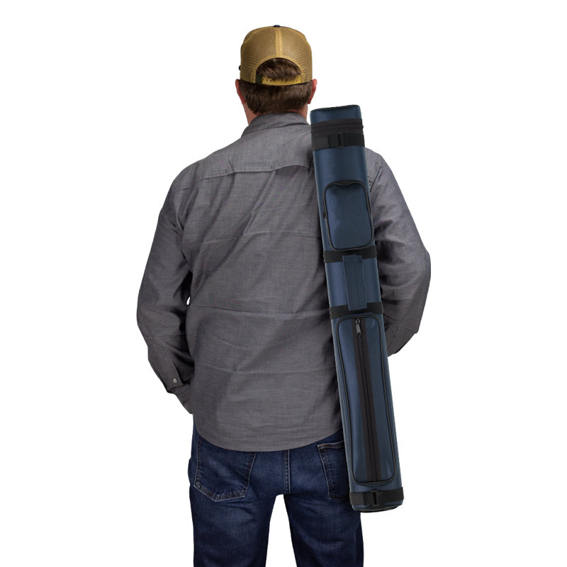2x2 Oval Hard Pool Cue Case, Blue