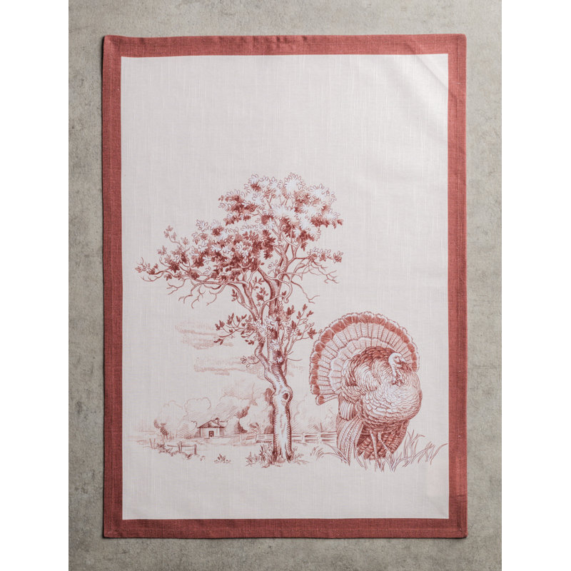 Holy Jouy Cotton Floral Tea Towel Kitchen Towel, Brown