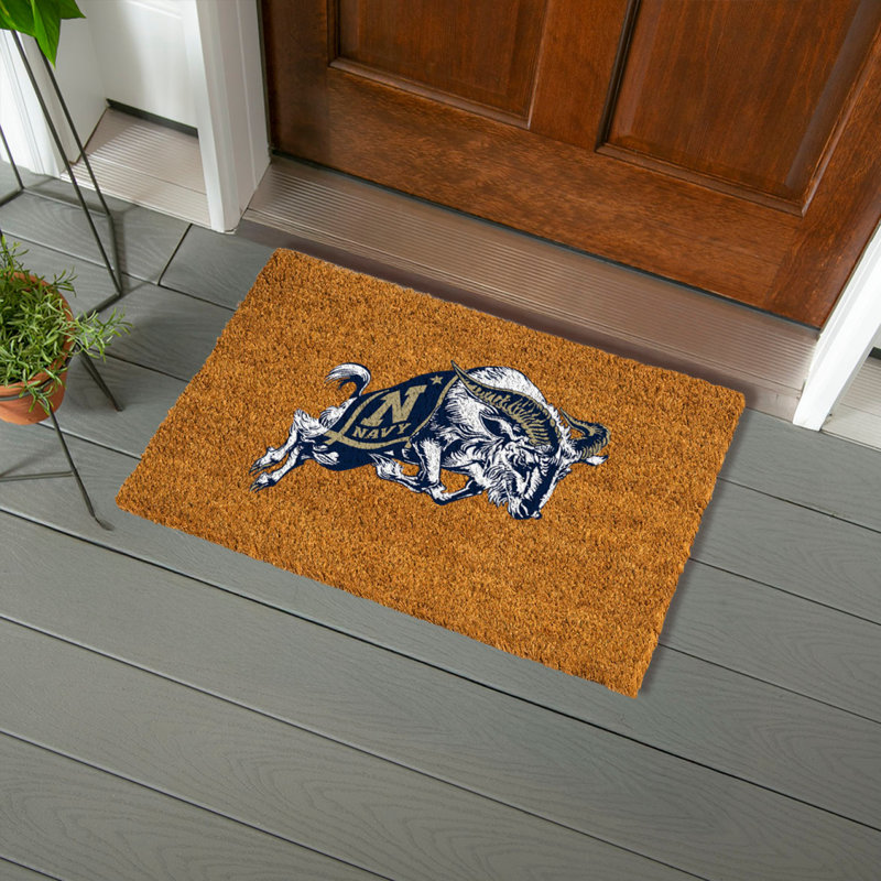 Coir Mat, 16"X28", US Naval Academy