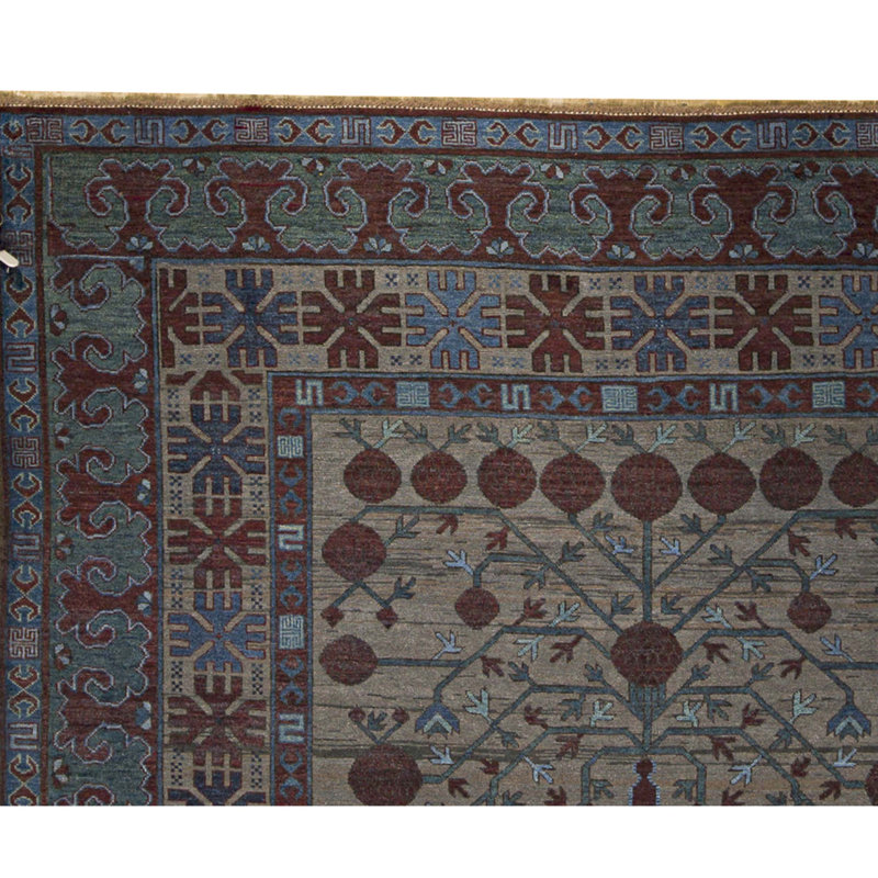 Wool Oriental Area Rug in Blue
