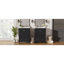 Meuble-lavabo de 48 pouces avec lavabo encastré intégré, armoire de rangement, portes à fermeture en douceur, tiroir divisé et tablette à double couche pour un rangement polyvalent-599206571