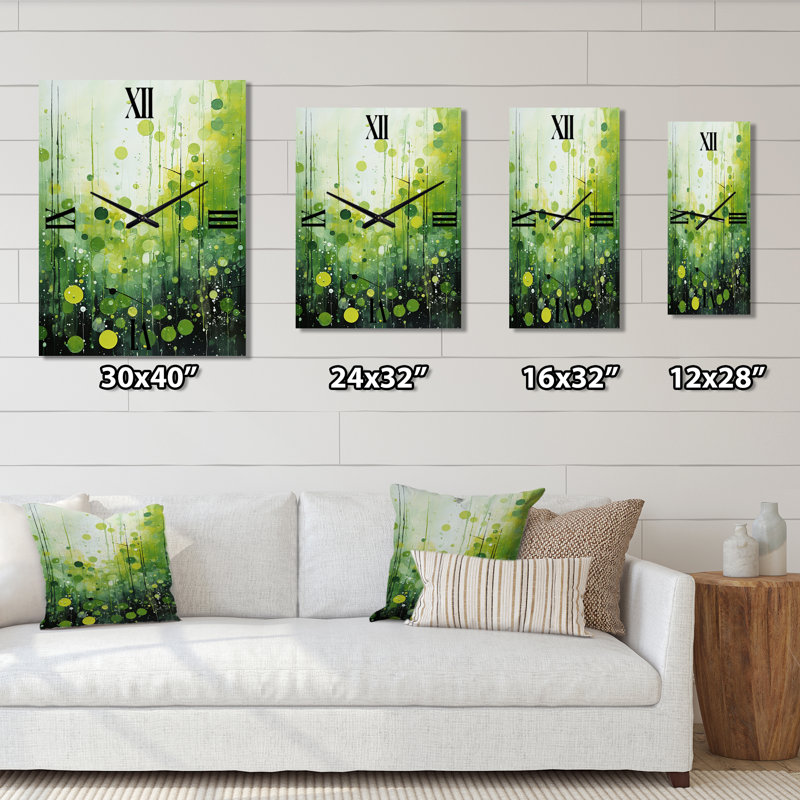 Horloge murale moderne Quartky Quarters Botanical II - Popart, Grand