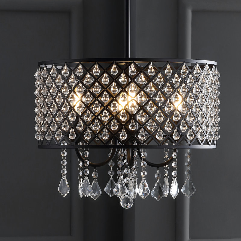 Colletti Drum Chandelier, 13.75'' H x 17'' W x 17'' D